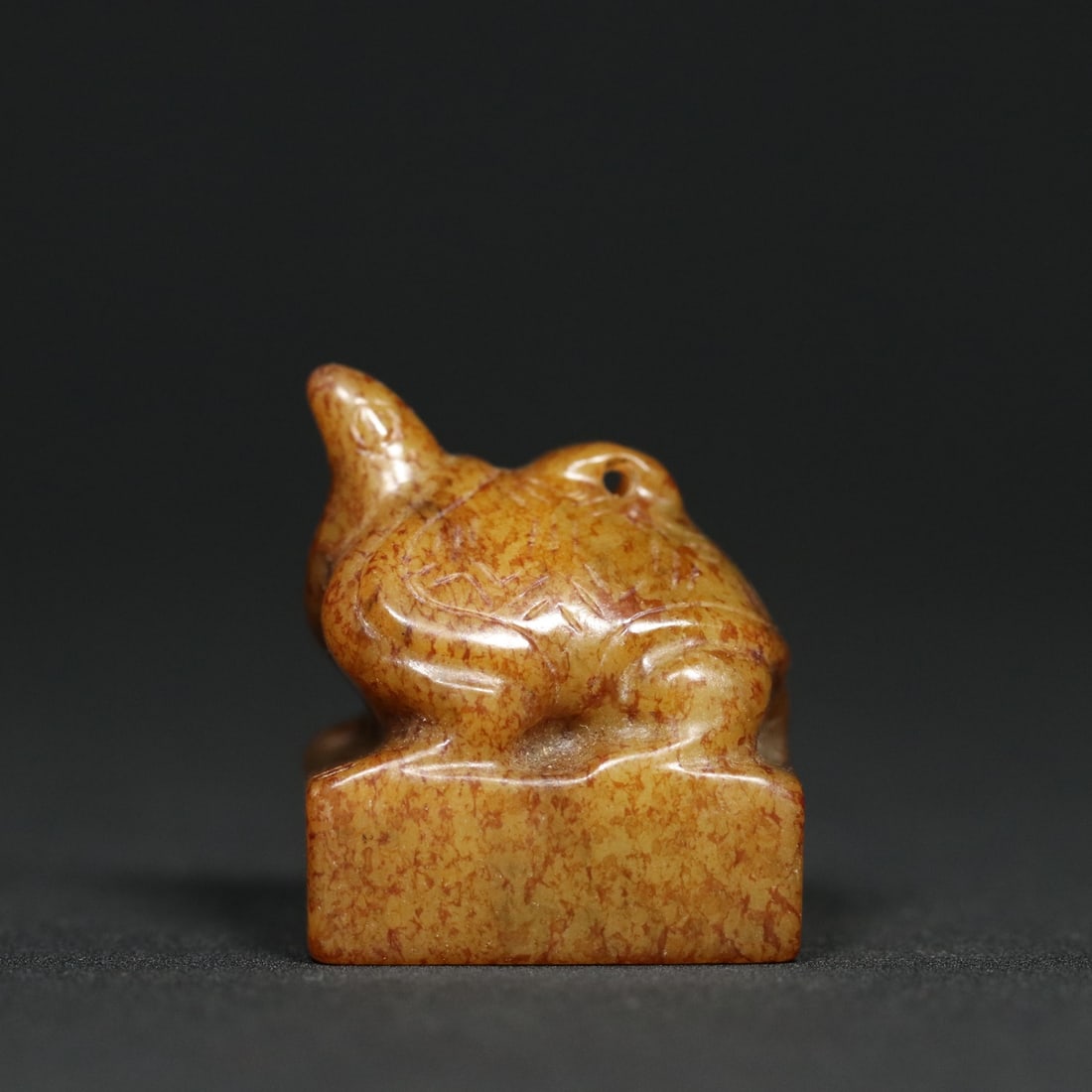 An Exquisite White Jade Turtle Seal (1 of 9)