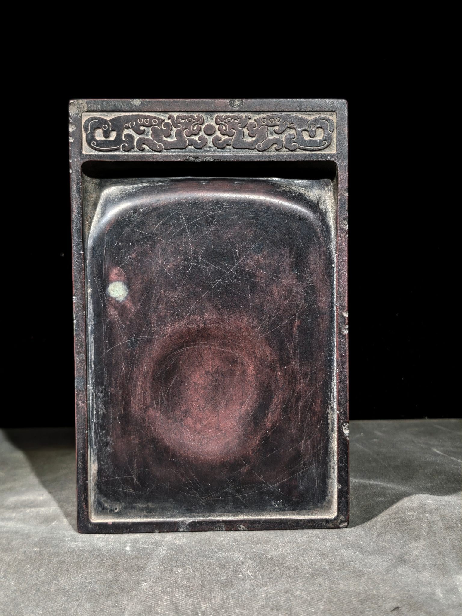 An Exquisite Dragon Pattern with poem Inkstone - 2