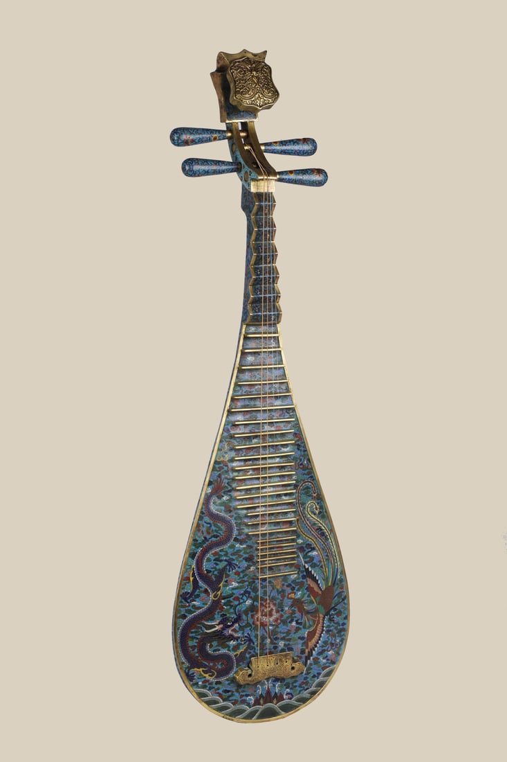 An Exquisite Cloisonne Dragon and Phoenix Pattern Flower Pattern Seawater Pattern Landscape Pattern - 2