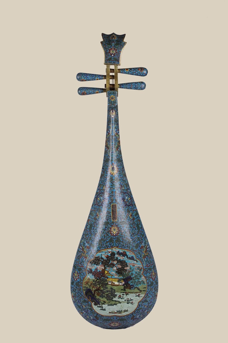 An Exquisite Cloisonne Dragon and Phoenix Pattern Flower Pattern Seawater Pattern Landscape Pattern - 3