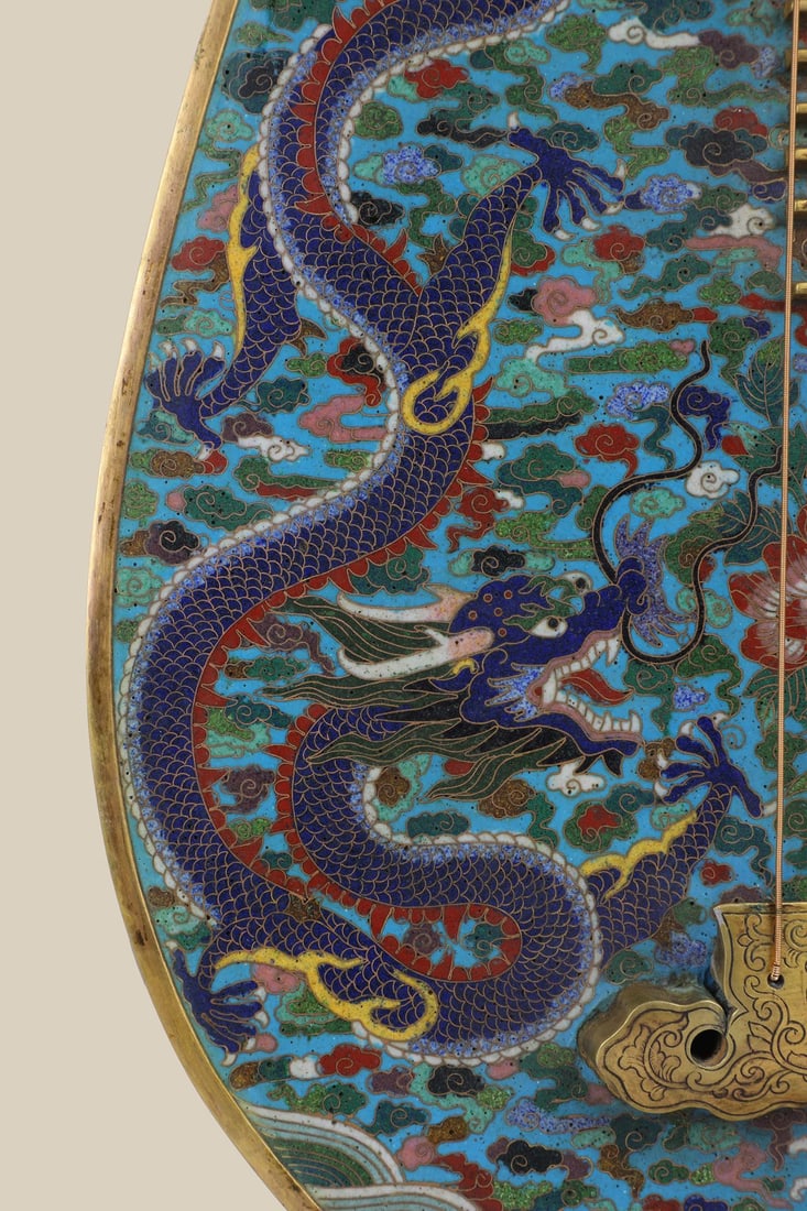 An Exquisite Cloisonne Dragon and Phoenix Pattern Flower Pattern Seawater Pattern Landscape Pattern - 6
