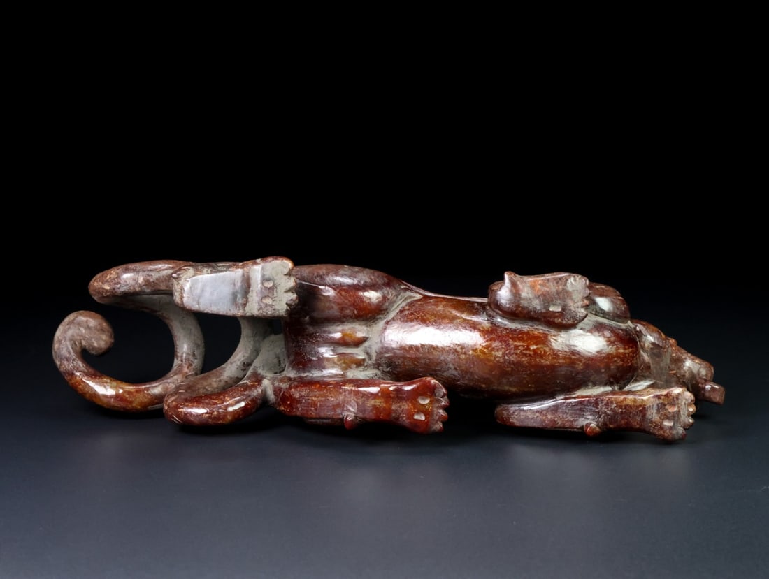 An Exquisite White Jade Dragon Ornament - 8