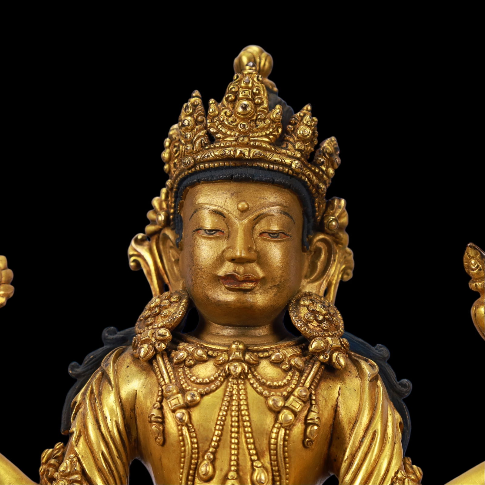 A Exquisite Gilt Bronze Buddha statue - 2