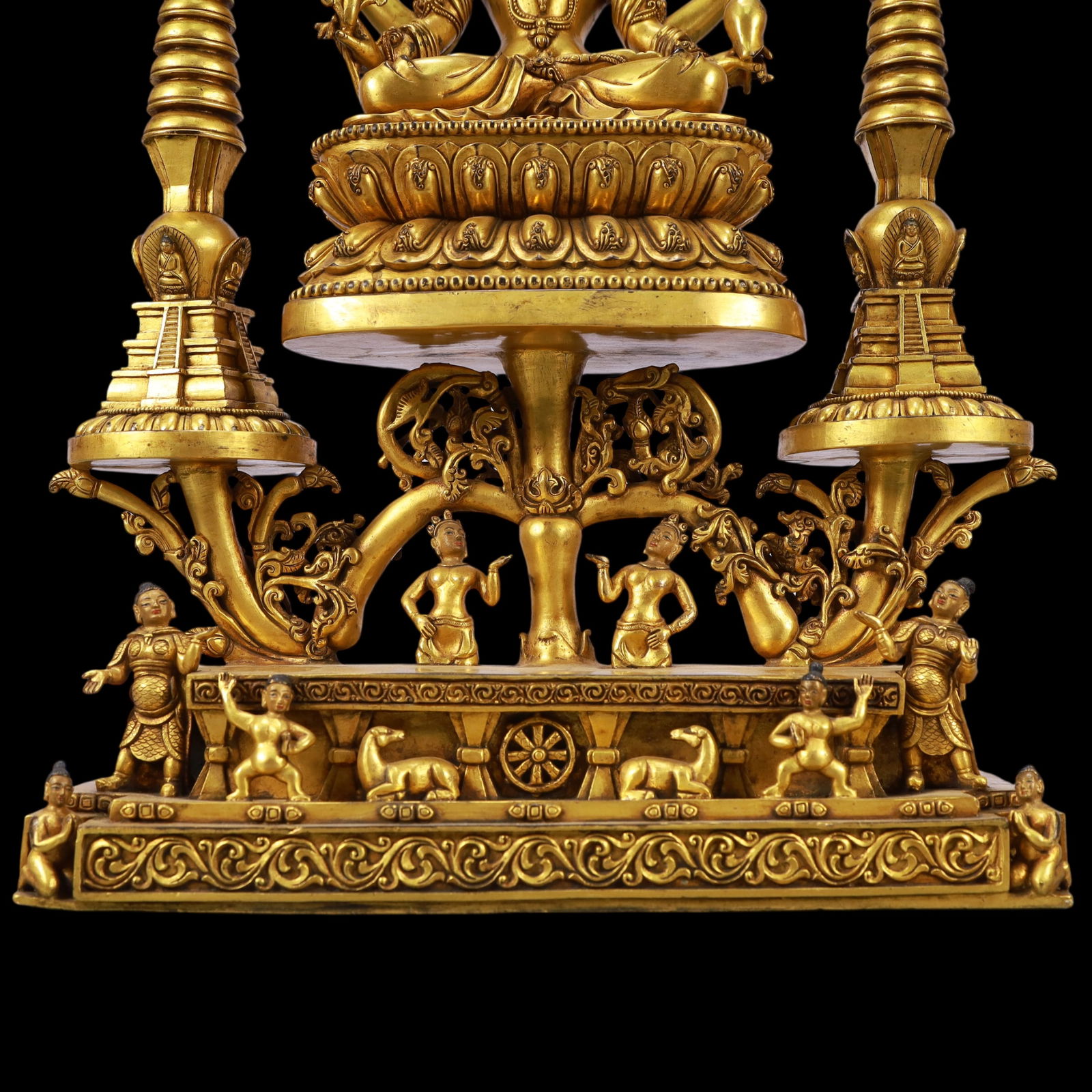 A Exquisite Gilt Bronze Buddha statue - 4