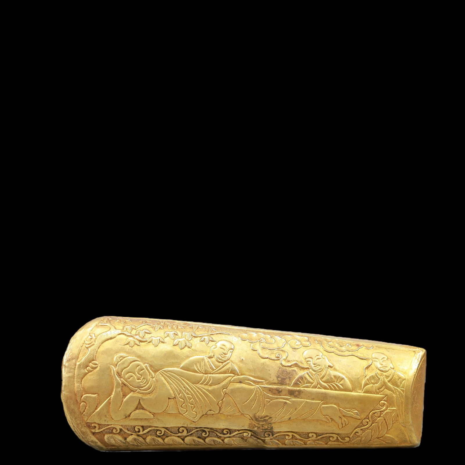 A Exquisite Gilt Bronze Flower and Bird Pattern Figures Pattern Ornament - 5