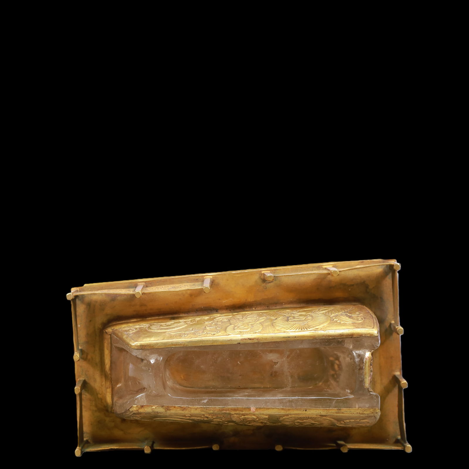 A Exquisite Gilt Bronze Flower and Bird Pattern Figures Pattern Ornament - 7