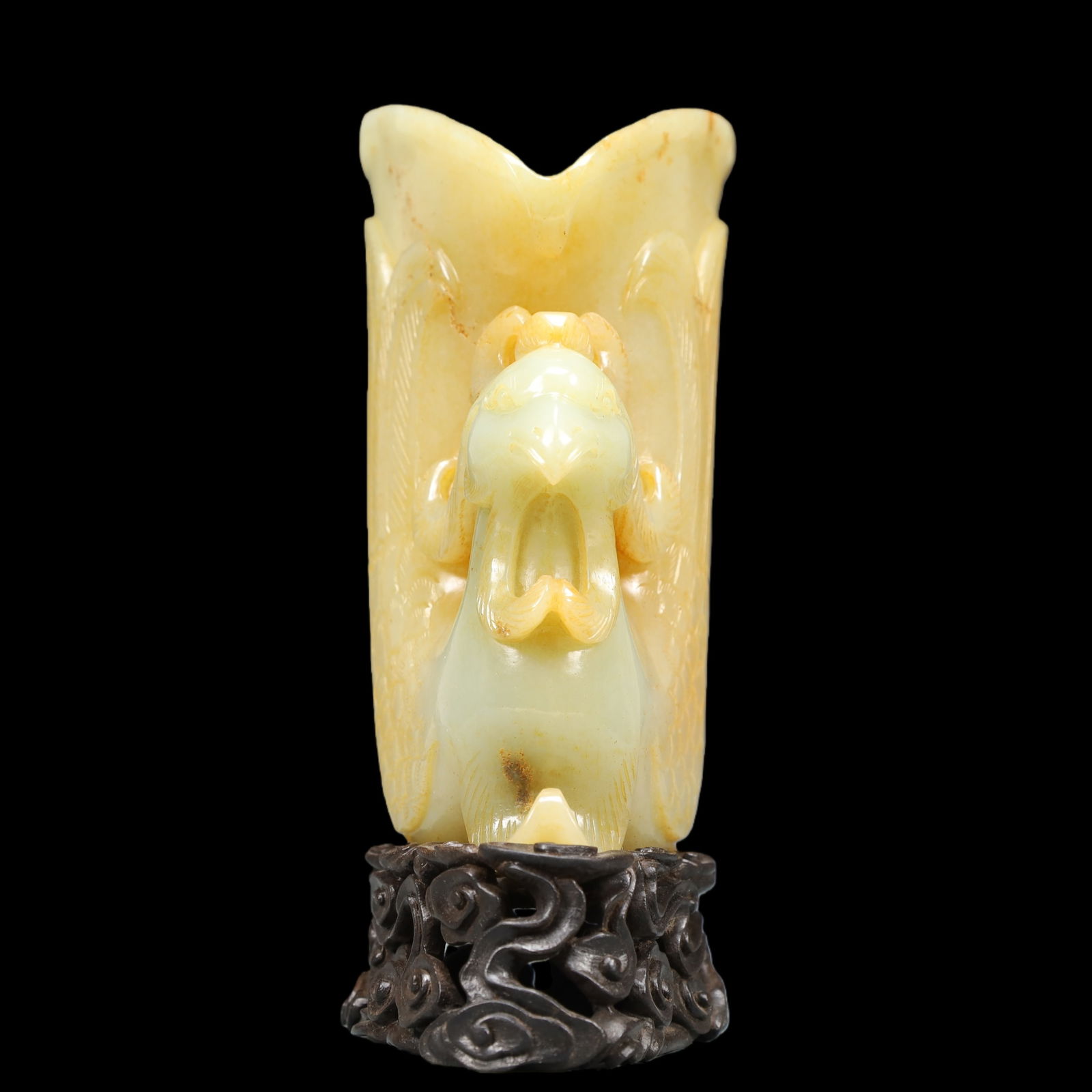 A Exquisite Archaic Jade Phoenix-Form Cup - 3