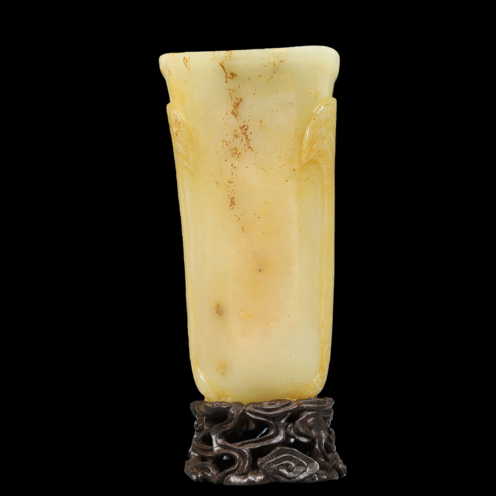 A Exquisite Archaic Jade Phoenix-Form Cup - 6