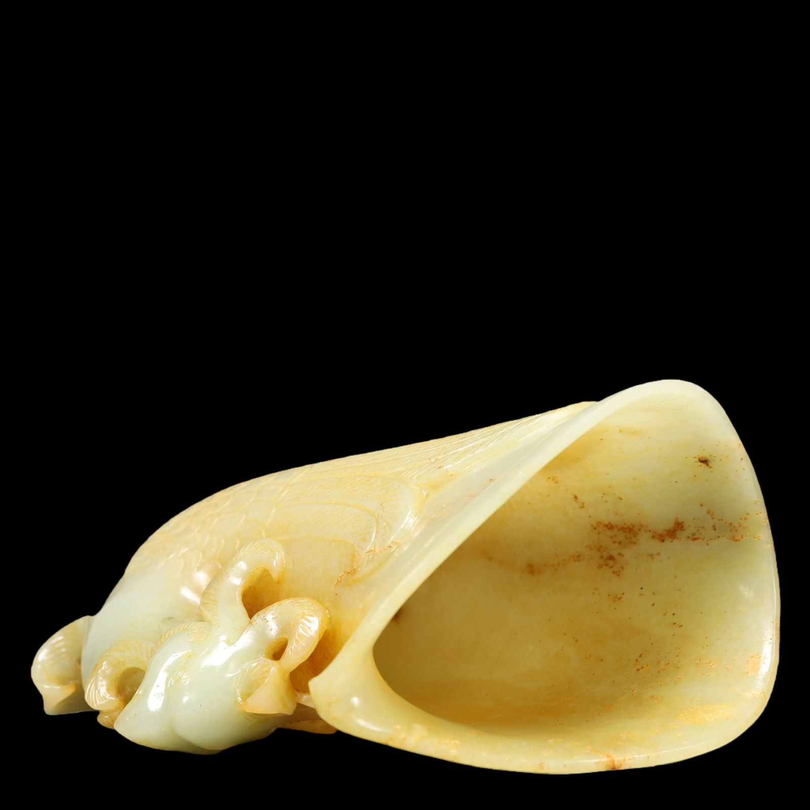 A Exquisite Archaic Jade Phoenix-Form Cup - 8