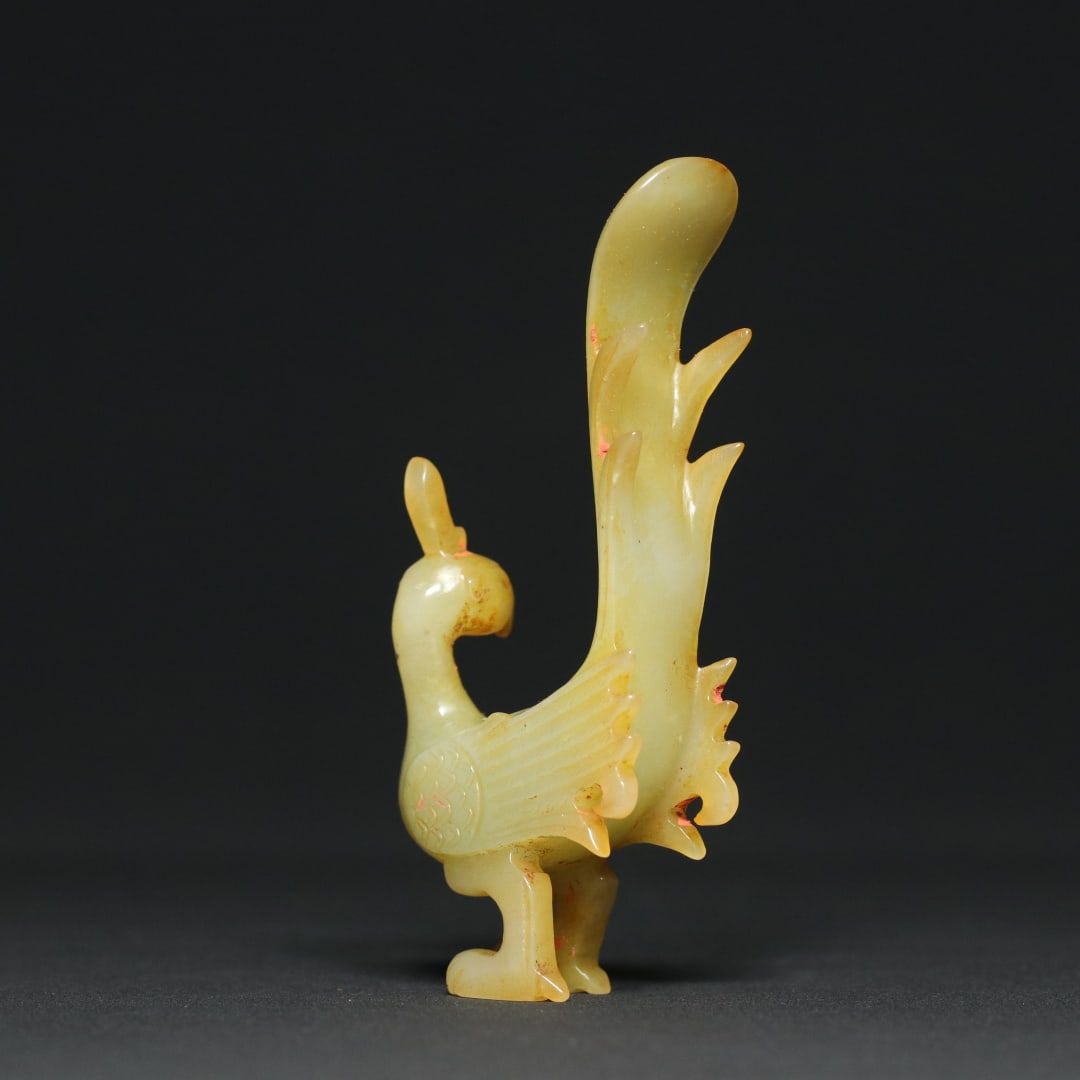 An Exquisite White Jade Phoenix Ornament - 5