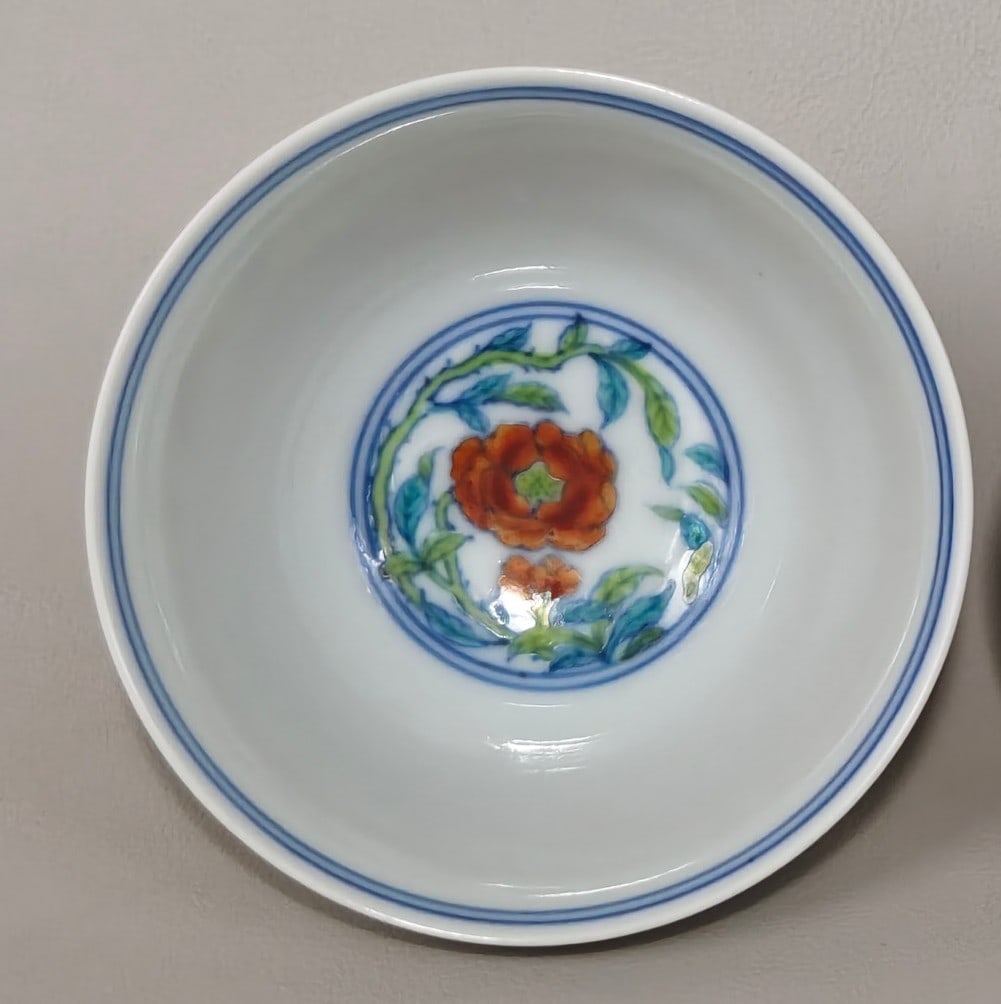 An Exquisite Doucai Flower and Fruit Pattern Cup - 2