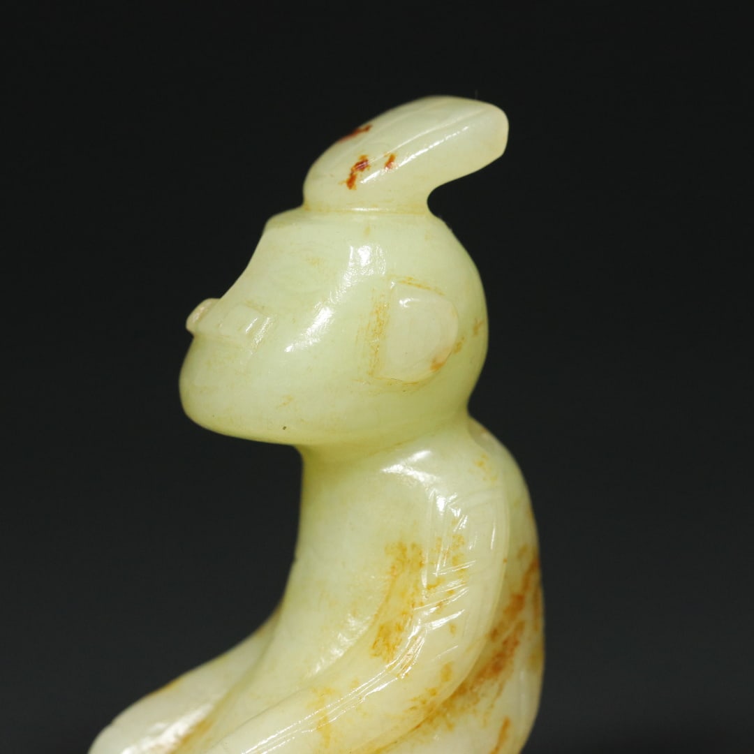 An Exquisite White Jade Figure Pendant - 8