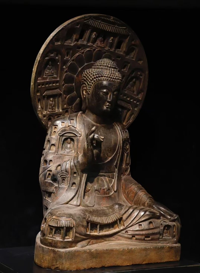 A Exquisite Limestone Buddha statue Ornament - 2