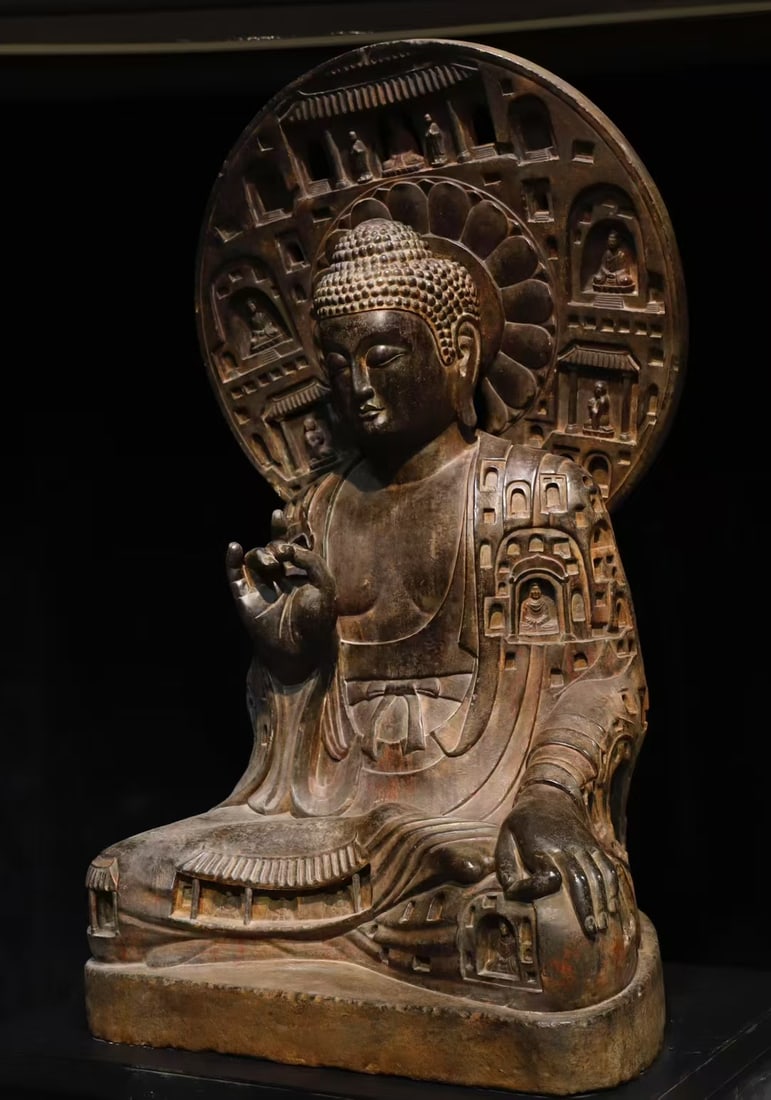 A Exquisite Limestone Buddha statue Ornament - 3