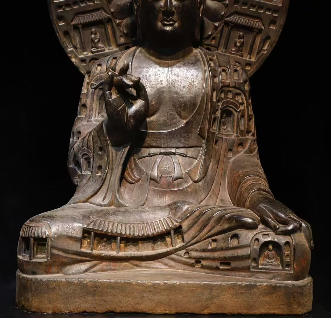 A Exquisite Limestone Buddha statue Ornament - 6