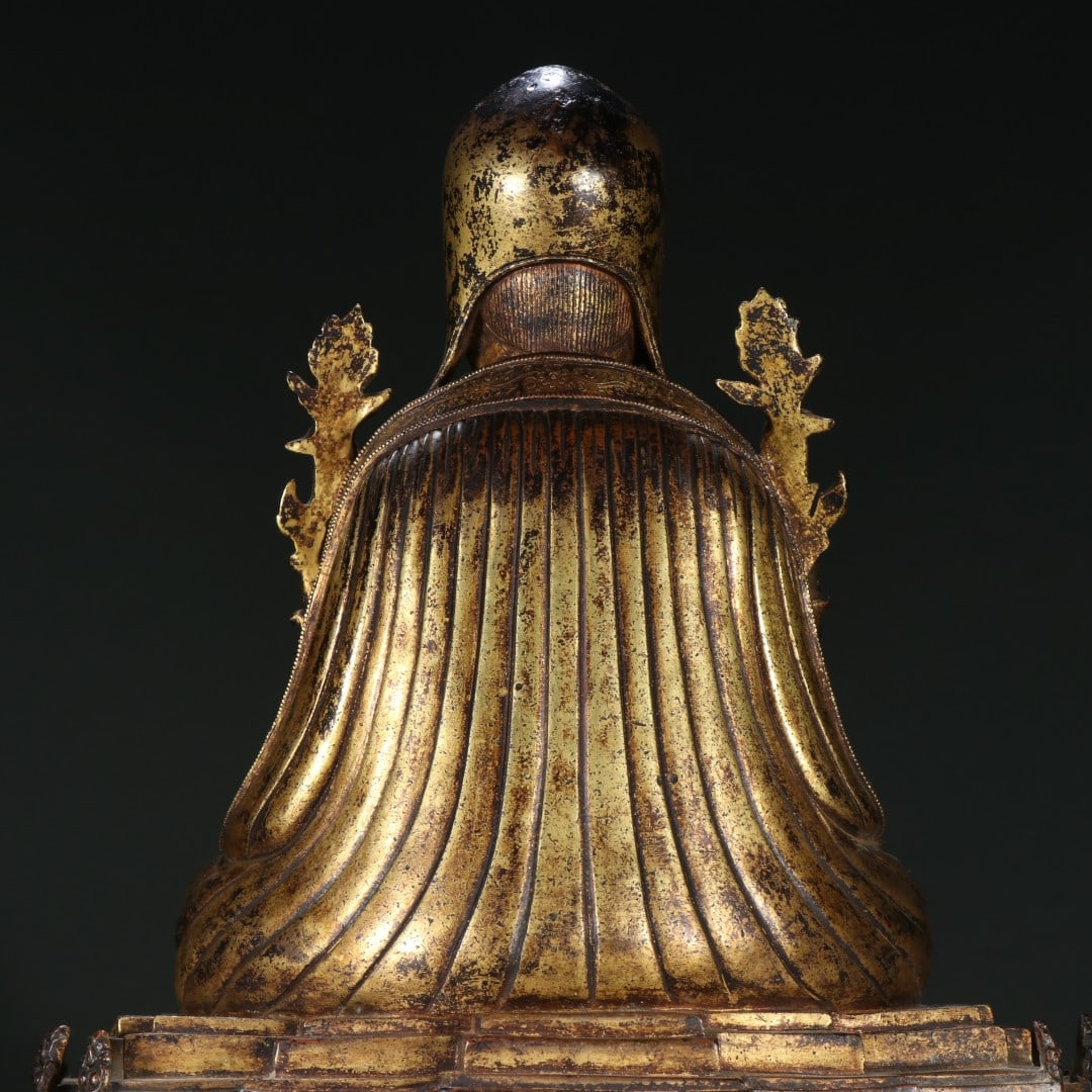 An Exquisite Bronze Gilt Buddha Statue - 6