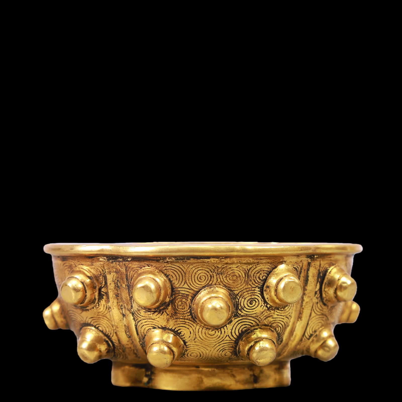A Exquisite Gilt Bronze Auspicious Beast Pattern Cup - 7