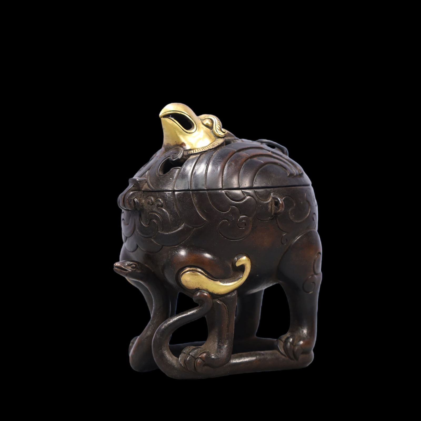 A Exquisite Coppery Censer - 3