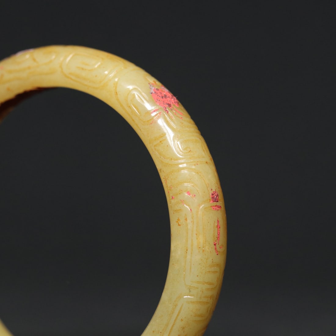 An Exquisite White Jade Dragon Pattern Bracelets - 5