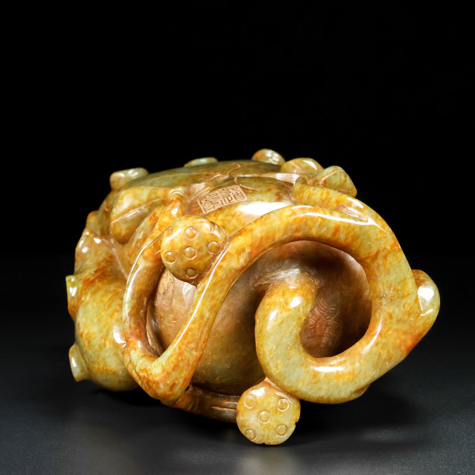 An Exquisite White Jade Flower Pattern Brush Pot Ornament - 8