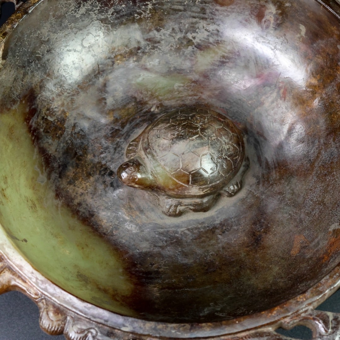 An Exquisite White Jade Auspicious Beast Pattern Cup - 2