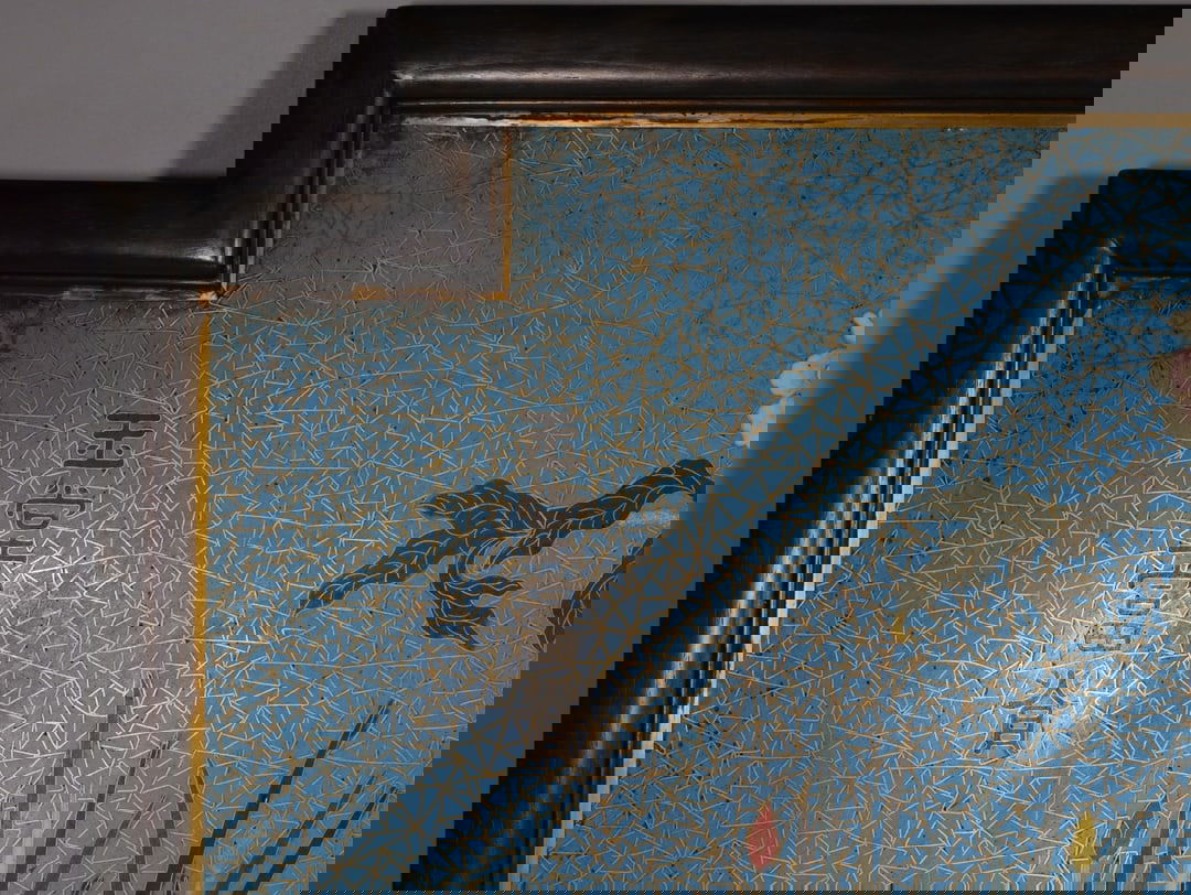 An Exquisite Cloisonne Flower Pattern Hanging Panel - 4