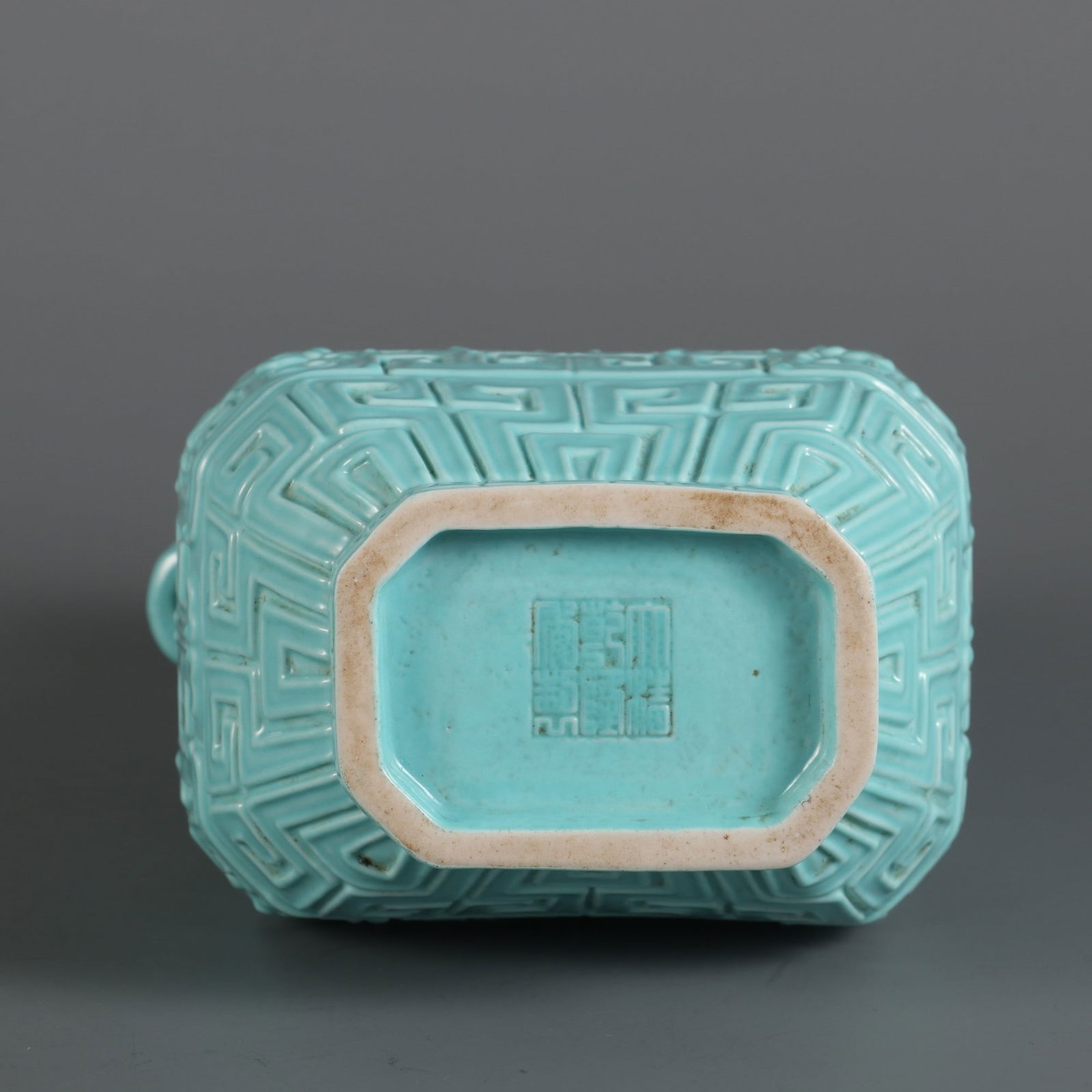 An Exquisite Green Glazed Phoenix Pattern Double-Ears Vase - 9