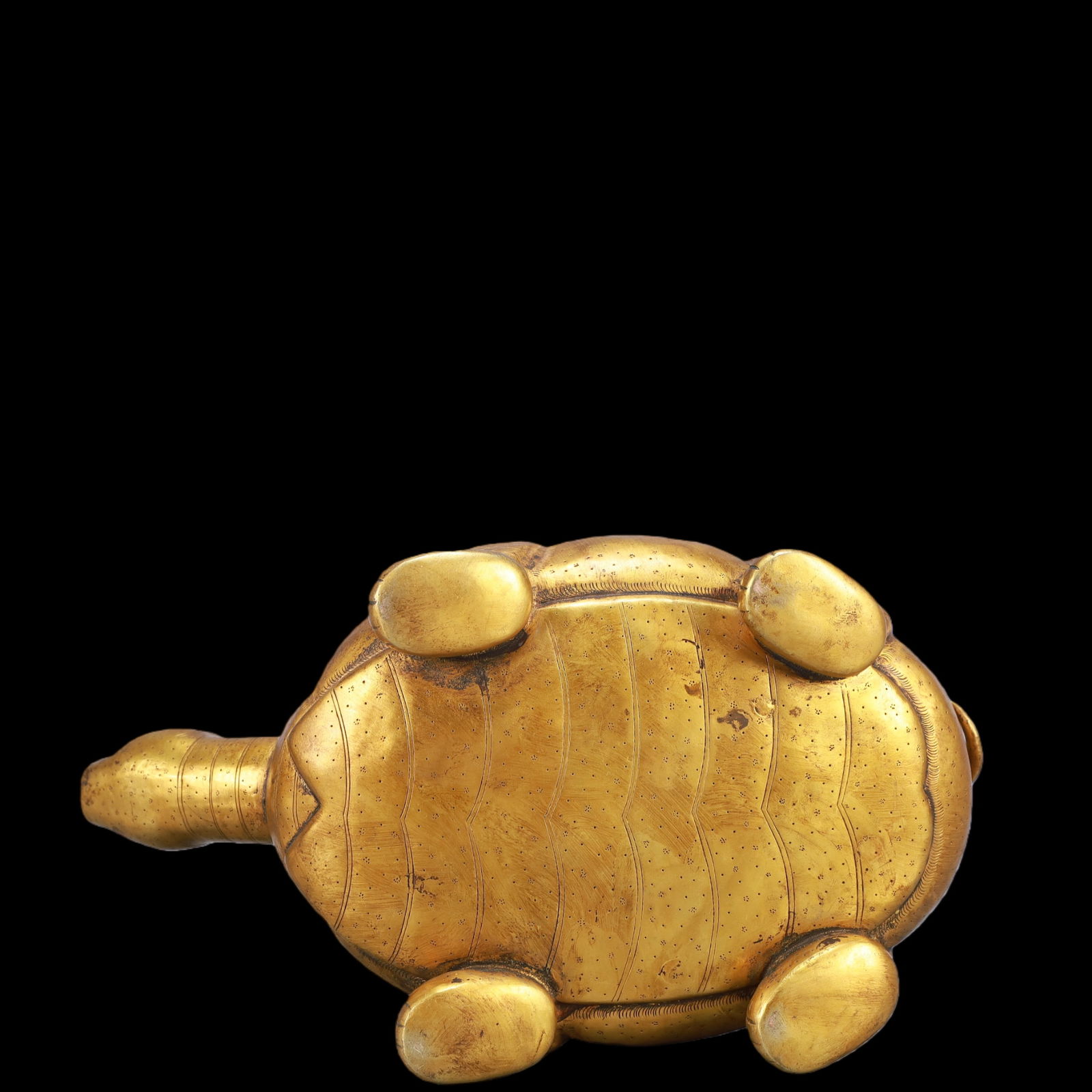 A Exquisite Gilt Bronze Turtle Ornament - 10
