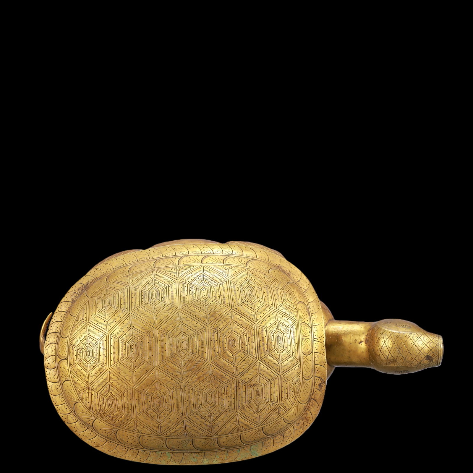 A Exquisite Gilt Bronze Turtle Ornament - 7