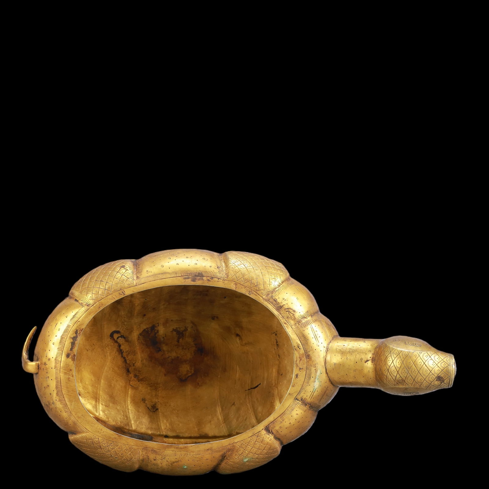A Exquisite Gilt Bronze Turtle Ornament - 8