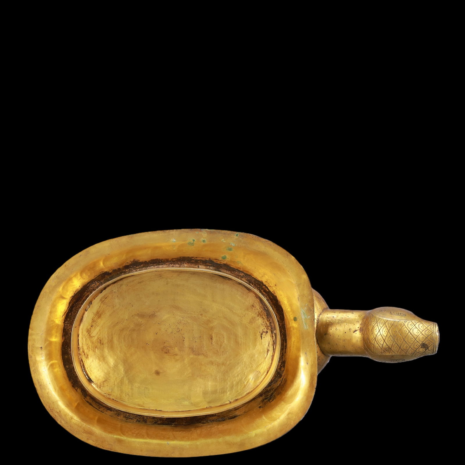 A Exquisite Gilt Bronze Turtle Ornament - 9