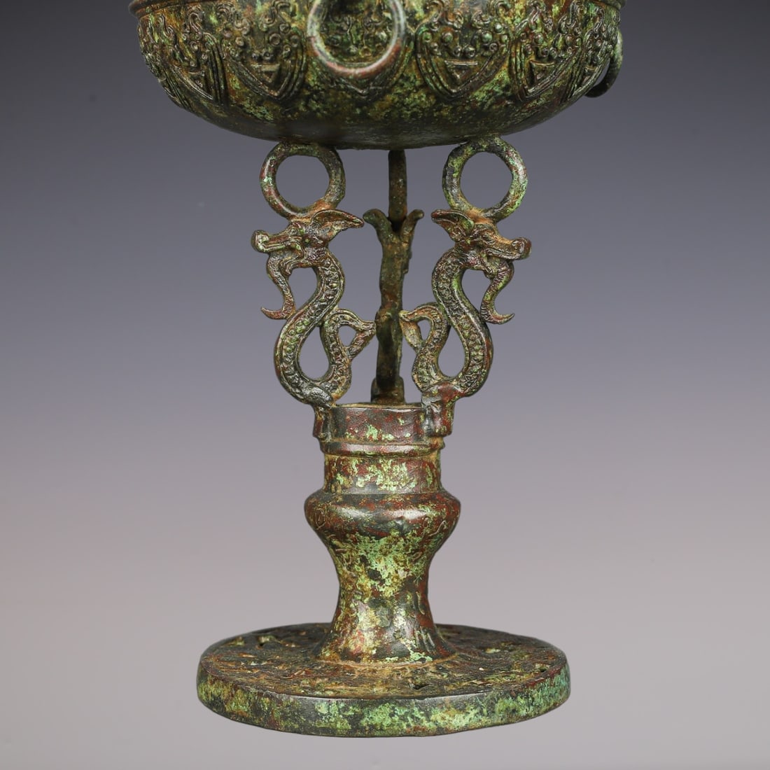 An Exquisite Bronze Beast-Face Pattern Censer - 4