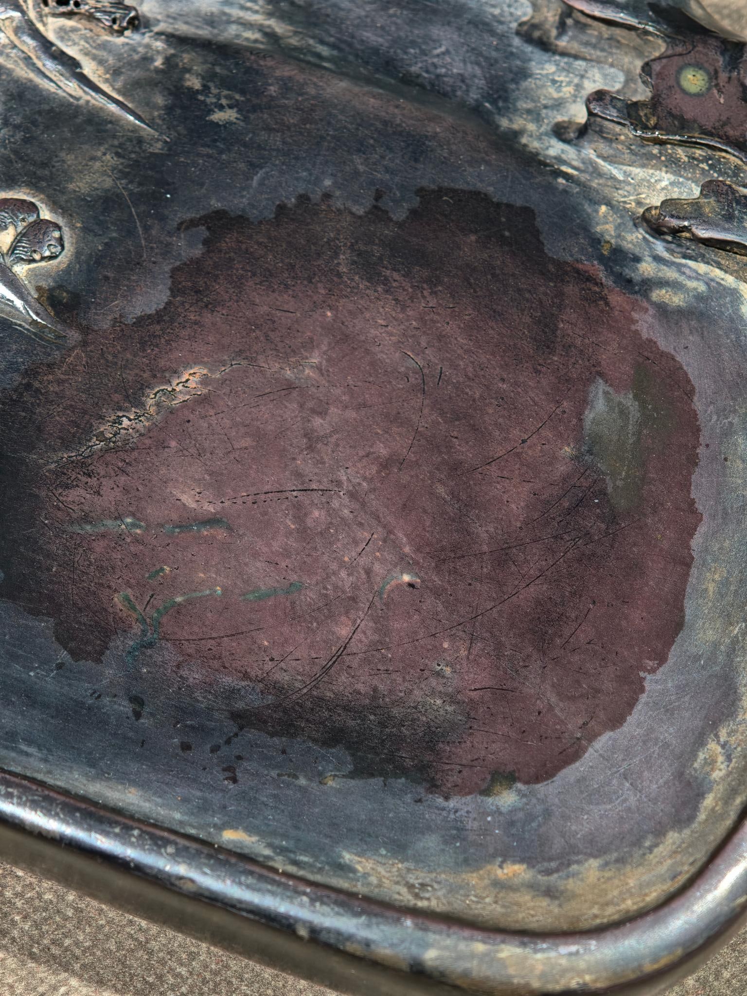 An Exquisite Landscape Pattern with poem Inkstone - 4