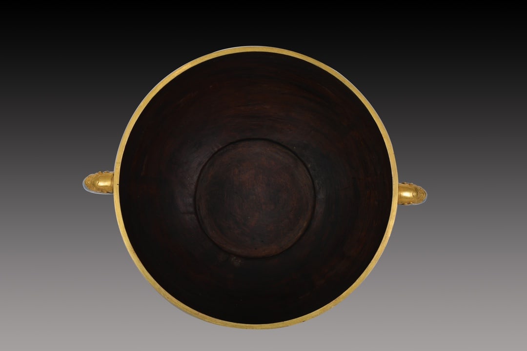 An Exquisite Cloisonne Beast-Face Pattern Double-Ears Censer - 9