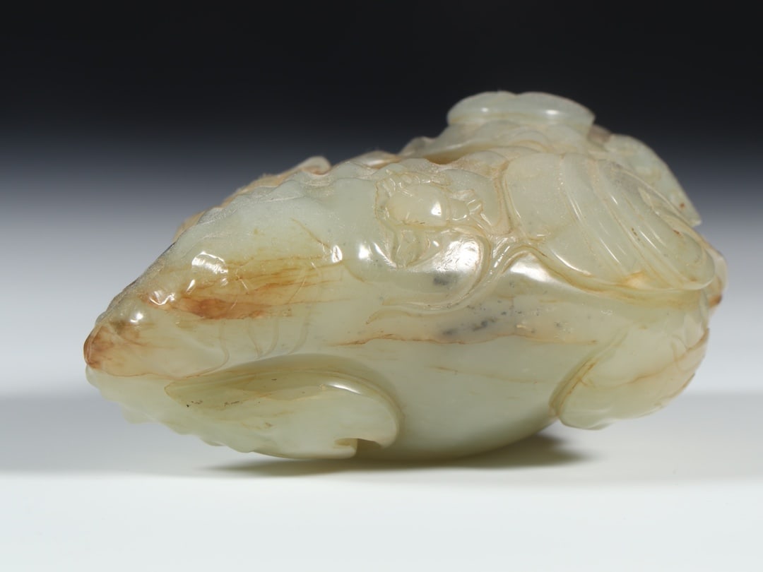 An Exquisite White Jade Water Pot - 7