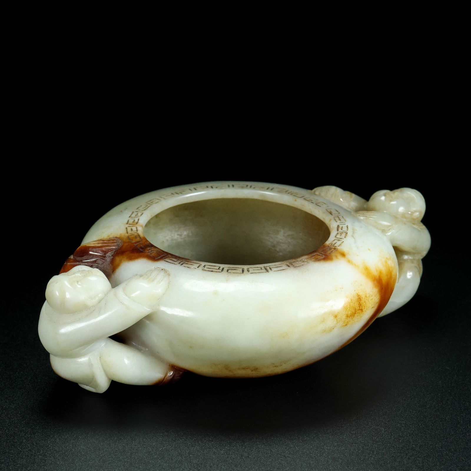 An Exquisite White Jade Figure Pattern Censer - 3