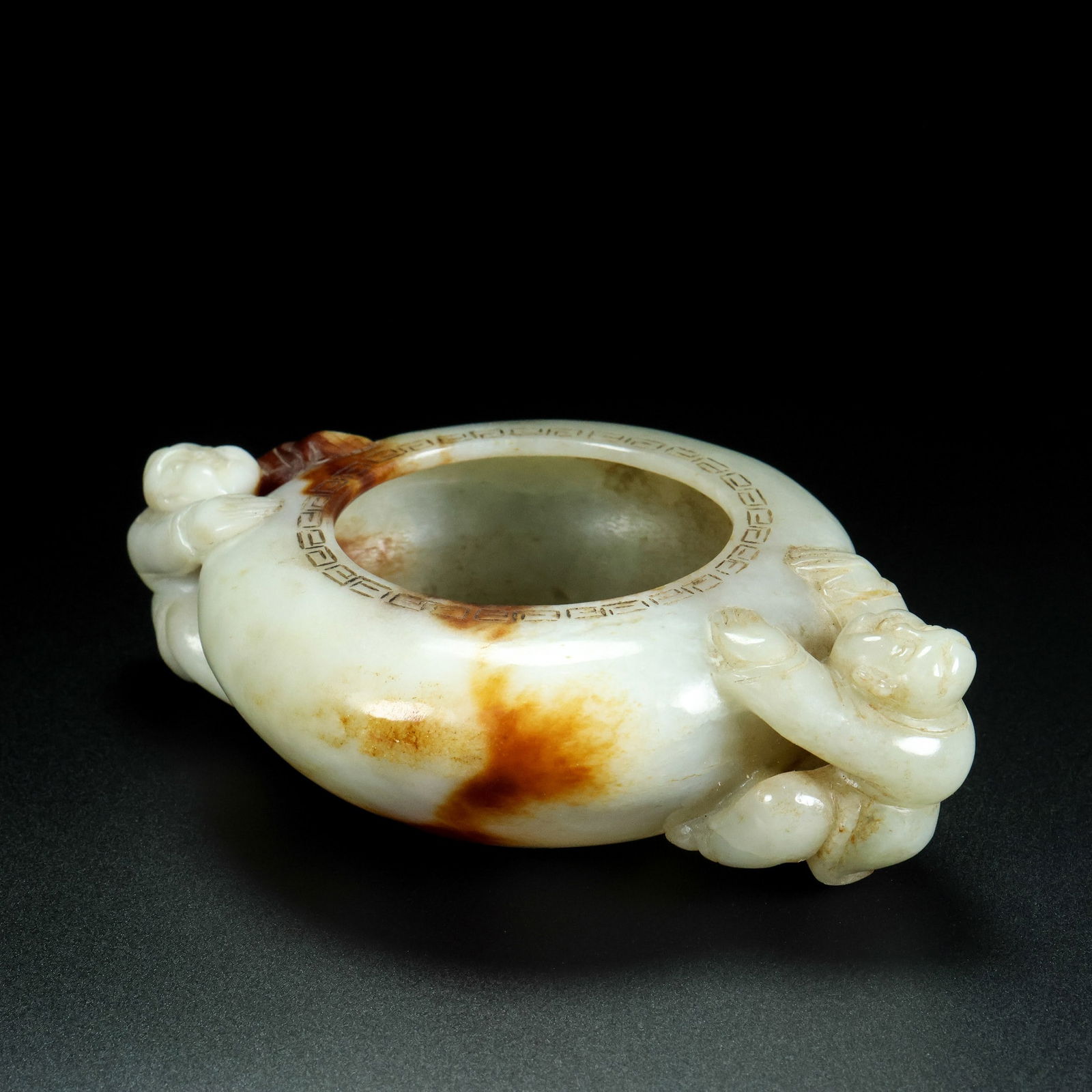 An Exquisite White Jade Figure Pattern Censer - 4