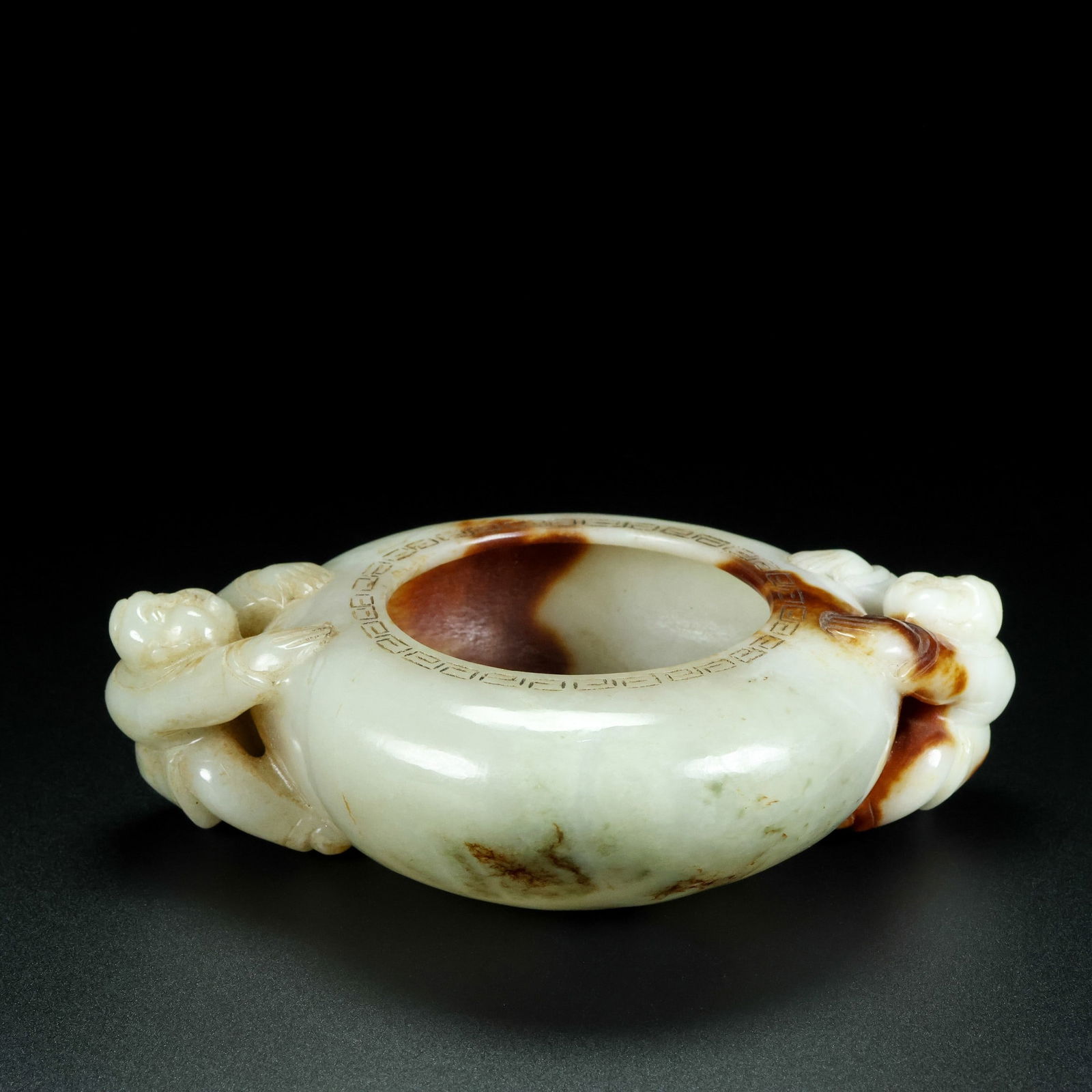 An Exquisite White Jade Figure Pattern Censer - 5