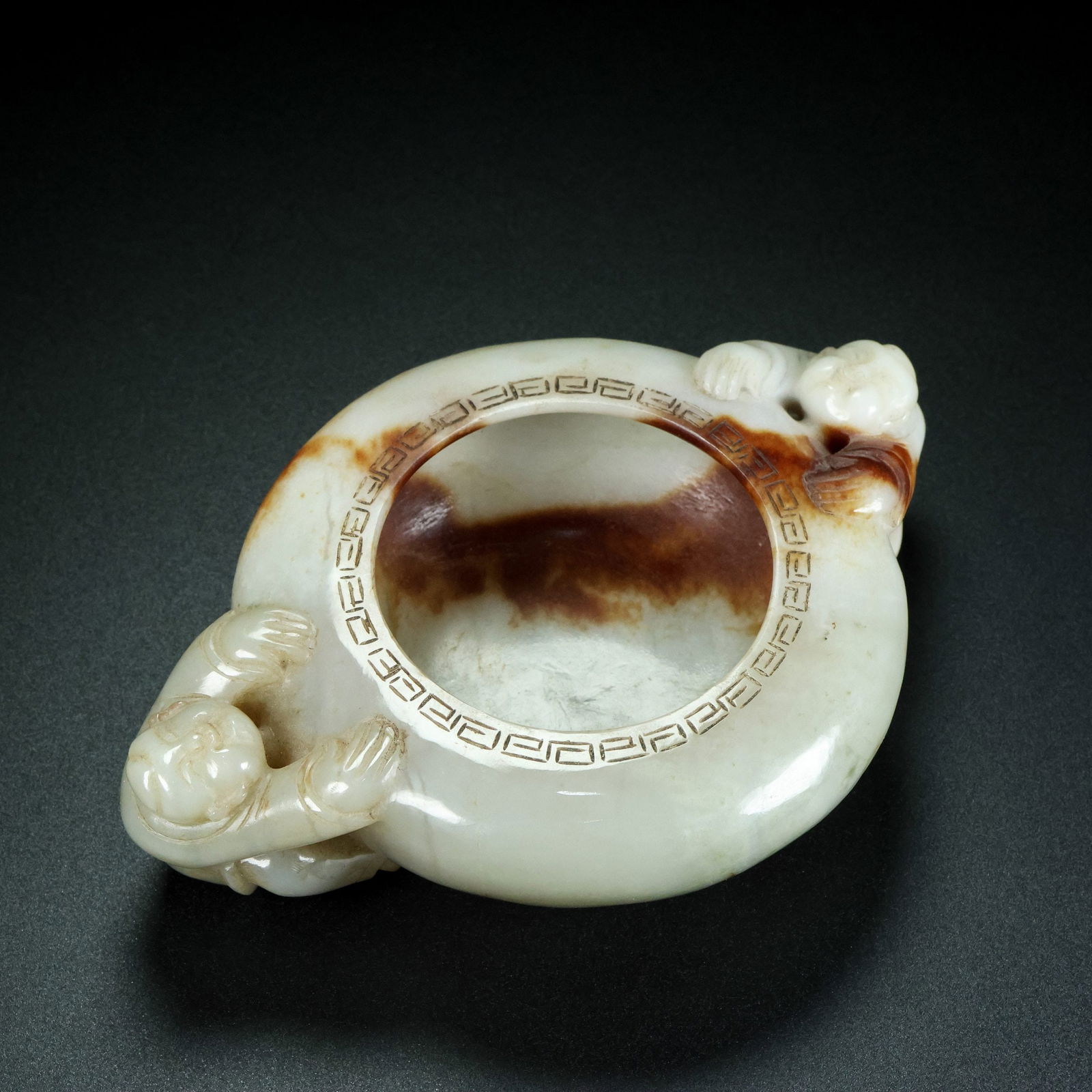 An Exquisite White Jade Figure Pattern Censer - 8