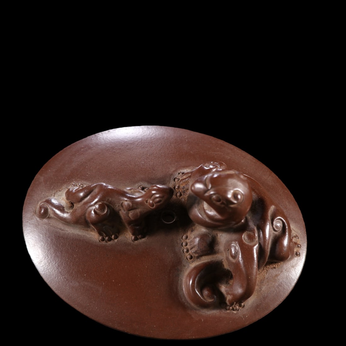 An Exquisite Purple Sands Auspicious Beast Pattern Ewer - 2