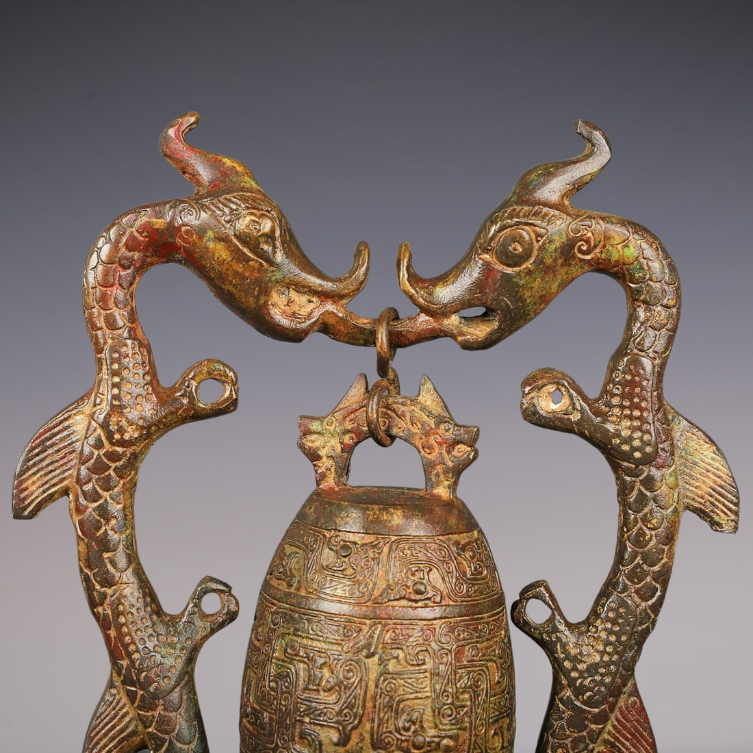 An Exquisite Bronze Dragon Pattern Ornament - 2