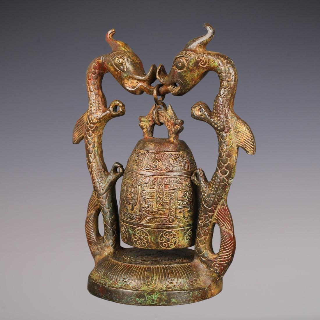 An Exquisite Bronze Dragon Pattern Ornament - 5
