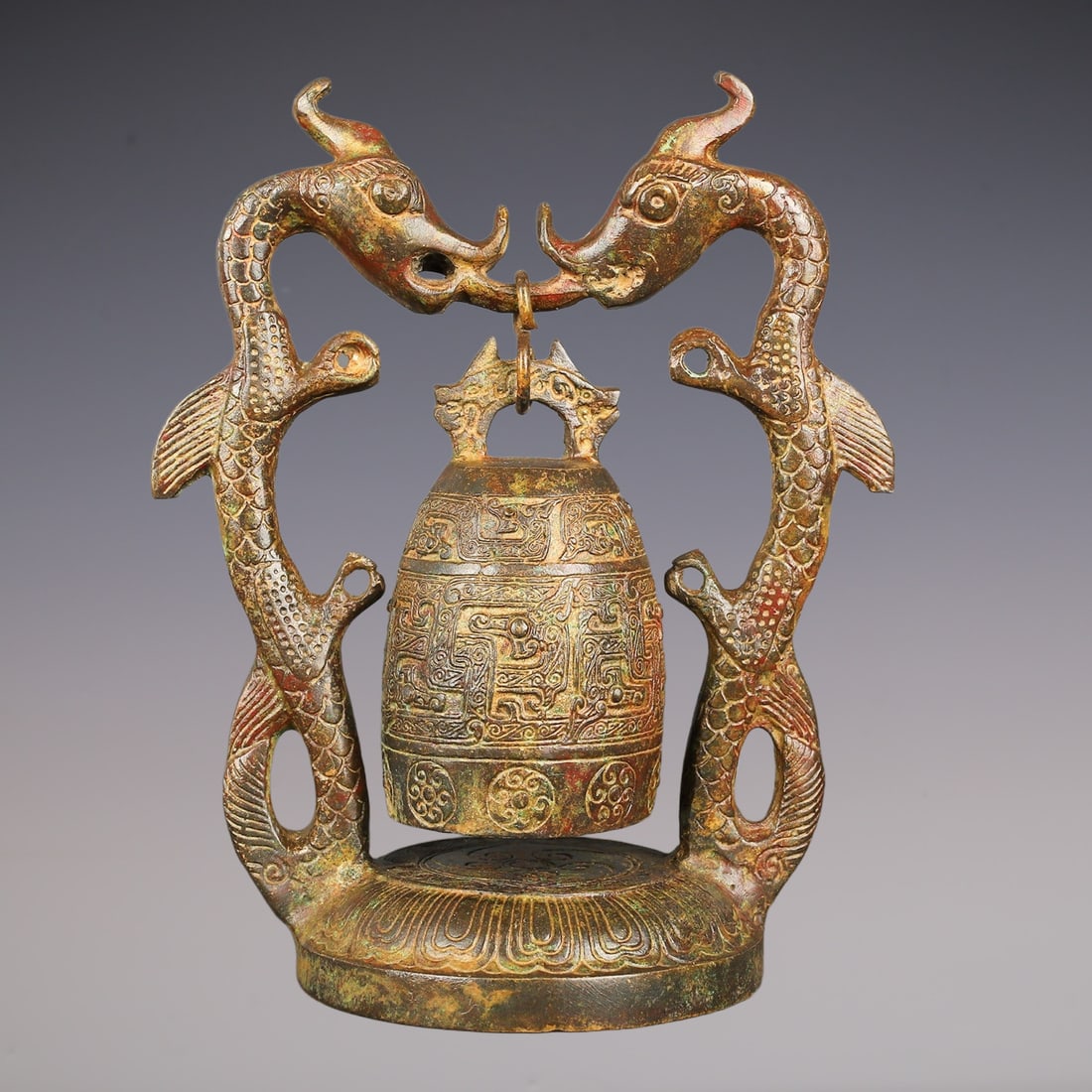 An Exquisite Bronze Dragon Pattern Ornament - 7