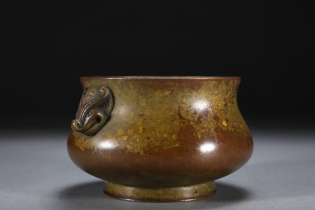 An Exquisite Bronze Double-Ears Censer - 2