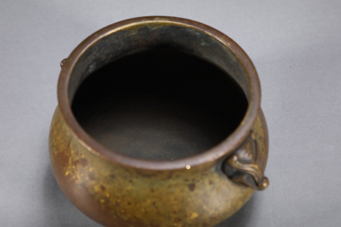 An Exquisite Bronze Double-Ears Censer - 4