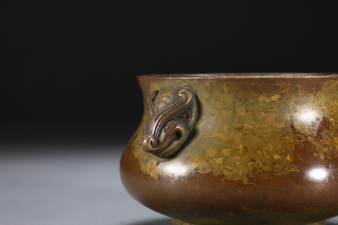 An Exquisite Bronze Double-Ears Censer - 7