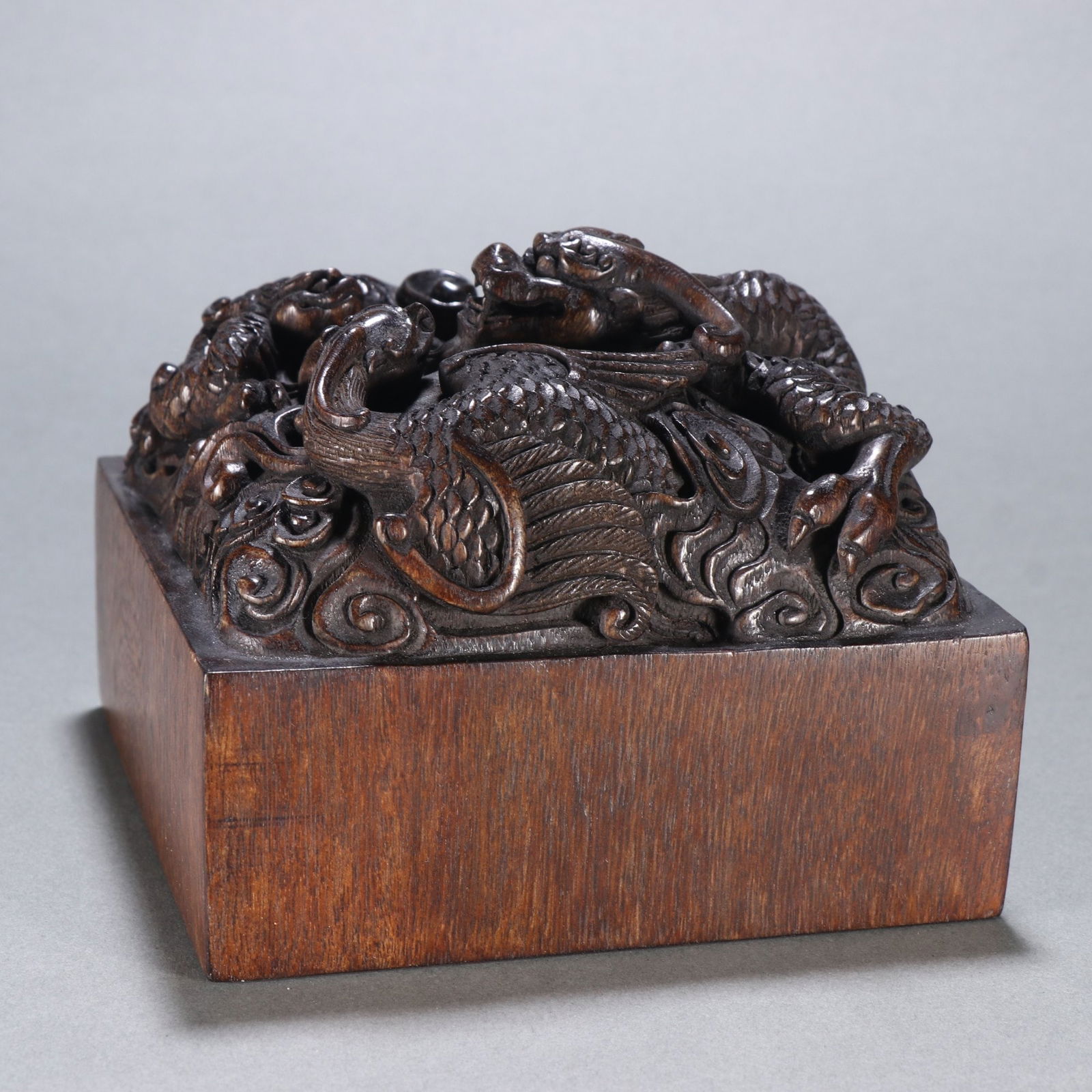 An Exquisite Eaglewood Dragon Pattern Seal - 3