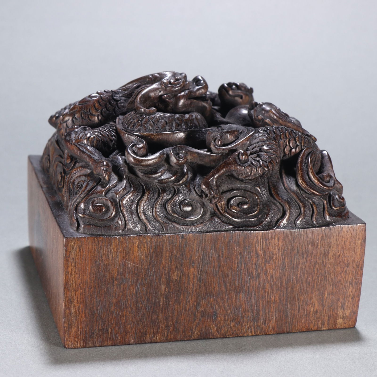 An Exquisite Eaglewood Dragon Pattern Seal - 7