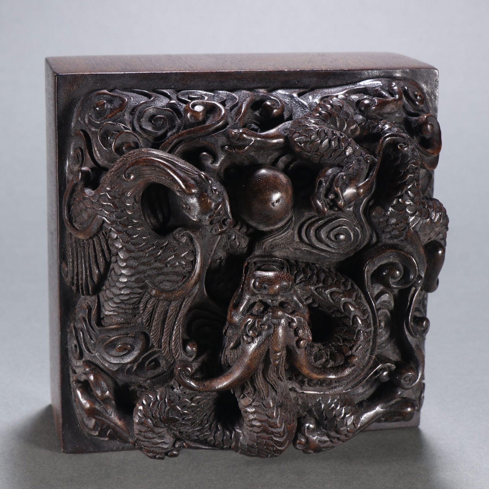 An Exquisite Eaglewood Dragon Pattern Seal - 8