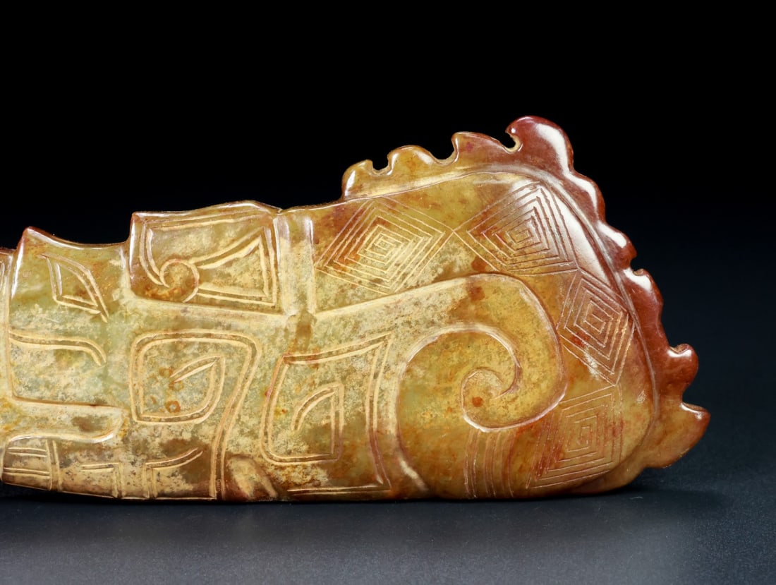 An Exquisite White Jade Dragon Pattern Ornament - 6